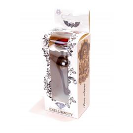 Анальна пробка Jewellery Dark Silver BUTT PLUG Red - 2