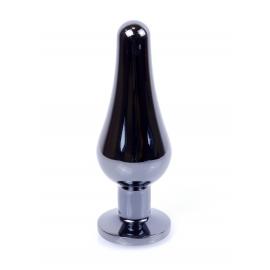 Анальна пробка Jewellery Dark Silver BUTT PLUG Red - 4