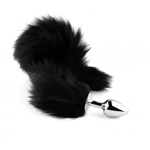 Анальная пробка Plug-Fox TAIL- Black XL