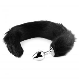 Анальна пробка Plug-Fox TAIL-Black XL - 1