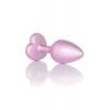Анальна металева пробка Plug-Jewellery Pearl Pink Heart PLUG - Clear L