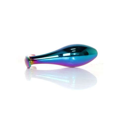 Анальная металлическая пробка Plug - Jewellery Multicolour PLUG- Clear L