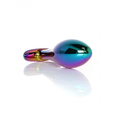 Анальная металлическая пробка Plug - Jewellery Multicolour PLUG- Clear L