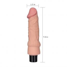 Вібромасажер 7.8 Real Softee Vibrating Dildo 2 - 5