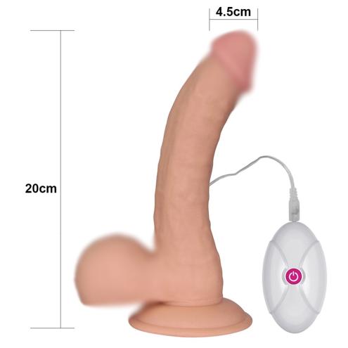 Вибратор на присоске 8.8 THE ULTRA SOFT DUDE VIBRATING