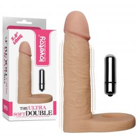 Насадка на член 5.8 The Ultra Soft Double Vibrating - 1
