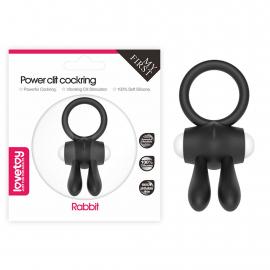 Ерекційне вібро кільце Power Clit Duo Silicone Cockring Black - 1