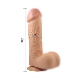 Реалістичний фалоімітатор із мошонкою 9 KING-SIZED DILDO - 2