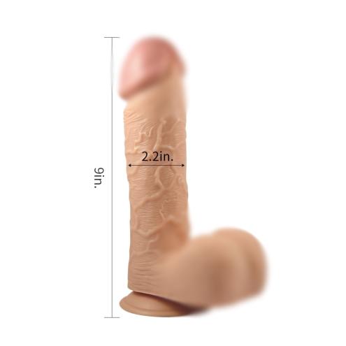 Реалистичный фаллоимитатор с мошонкой 9 KING-SIZED DILDO