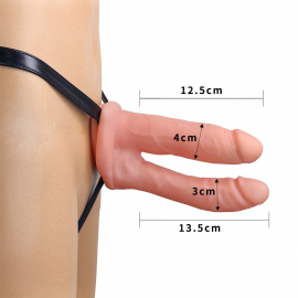 Подвійний страпон Unisex Hollow Strap On - 5