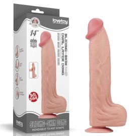 Фалоімітатор 14'' King Sized Sliding Skin Dual Layer Dong - 1