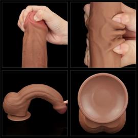 Фалоімітатор 11.5'' King Sized Sliding Skin Dual Layer Dong - 2