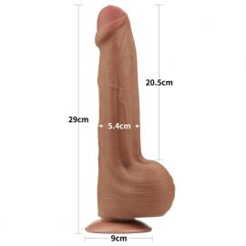 Фалоімітатор 11.5'' King Sized Sliding Skin Dual Layer Dong - 5