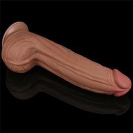 Фалоімітатор 12 King Sized Sliding Skin Dual Layer Dong - 2