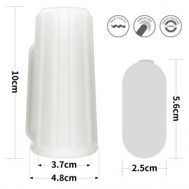 Насадка на пеніс Vibrating Ridge Knights Ring (White) - 3