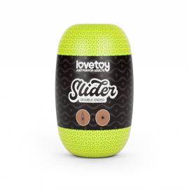 Двойной мастурбатор вагина анус SLIDER DOUBLE-ENDED Brown - 1