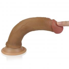 Фалоімітатор 7 Dual layered Platinum Silicone Cock - 2