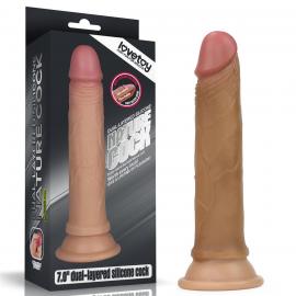Фалоімітатор 7 Dual layered Platinum Silicone Cock - 1