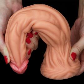 Фалоімітатор значного розміру 9.5 Dual layered Platinum Silicone Cock – Flesh - 8