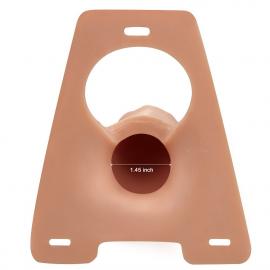 Полый страпон Unisex Hollow Strap-On Rodeo Big, 22 см, телесный - 5