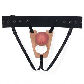 Полый страпон Unisex Hollow Strap-On Rodeo Big, 22 см, телесный - 2