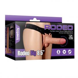 Полый страпон Unisex Hollow Strap-On Rodeo Big, 22 см, телесный - 3