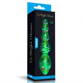 Скляний фалоімітатор DILDO GLOW-IN-THE-DARK TWILIGHT GLEAM GLASS - 1