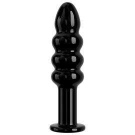 Скляний фалоімітатор 5.5 GLASS ROMANCE CZARNY - 4