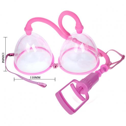 Вакуумная помпа для груди - Breast Pump Enlarge With Twin Cups Vibrating