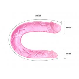 Двосторонній фалоімітатор - Double Dong Pink - 3