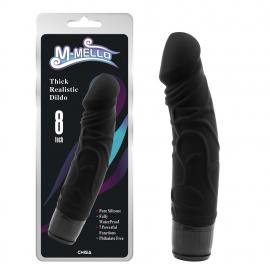 Вібратор - M-Mello Thick Realistic Dildo 8 Black - 1