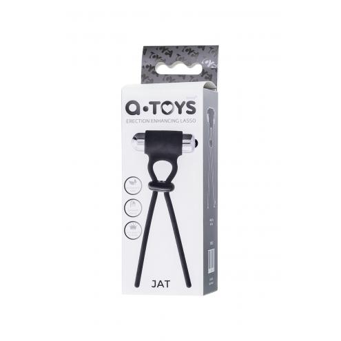 Эрекционная петля - A-Toys Erection enhancing lasso Jat, black
