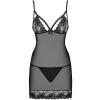 Комплект Obsessive Wonderia chemise (Черный, L/XL)