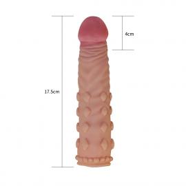 Насадка на член Pleasure X-Tender Penis Sleeve Flesh 2 - 3