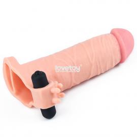 Вибронасадка на член Pleasure X-Tender Vibrating Penis Sleeve Brown #1 - 3