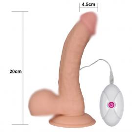 Вібратор на присосці 8.8 THE ULTRA SOFT DUDE VIBRATING - 5