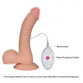 Вібратор на присосці 8.8 THE ULTRA SOFT DUDE VIBRATING - 4