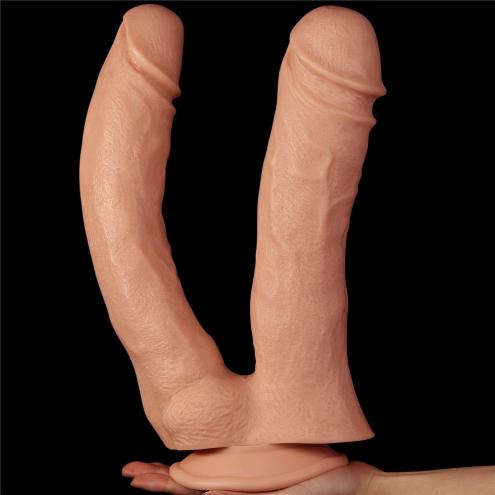 Двойной фаллоимитатор 12'' Realistic Mega Double Dildo