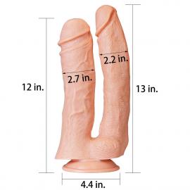 Подвійний фалоімітатор 12'' Realistic Mega Double Dildo - 2