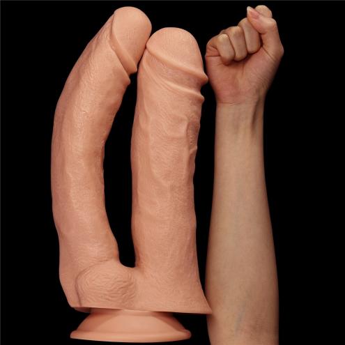 Двойной фаллоимитатор 12'' Realistic Mega Double Dildo