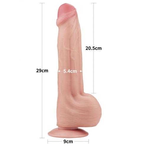 Фаллоимитатор 11.5'' King Sized Sliding Skin Dual Layer Dong