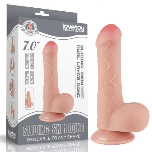 Фалоімітатор 7' Sliding Skin Dual Layer Dong
