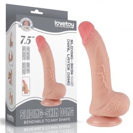 Фалоімітатор 7.5 Sliding Skin Dual Layer Dong - 1