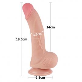 Фалоімітатор 7.5 Sliding Skin Dual Layer Dong - 4