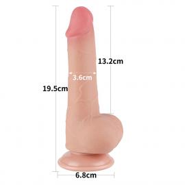 Фаллоимитатор 7.5 Sliding Skin Dual Layer Dong FLESH - 3