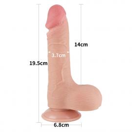 Фалоімітатор 7.5 Sliding Skin Dual Layer Dong - 5