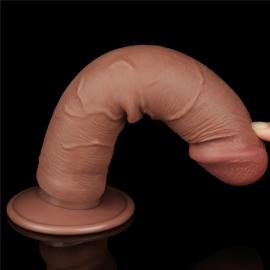 Фалоімітатор 8 SLIDING SKIN DUAL LAYER DONG BROWN - 2
