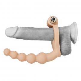 Насадка на член для двойного проникновения The Ultra Soft Bead 6.5 inch - 6