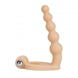 Насадка на член для двойного проникновения The Ultra Soft Bead 6.5 inch - 3