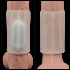 Насадка на пенис Vibrating Ridge Knights Ring (White) - 2